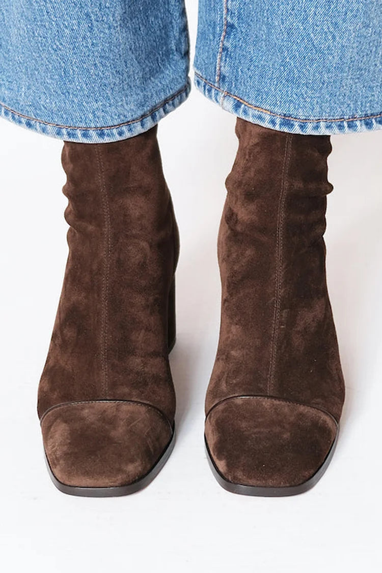 Zoey | Square toe heeled boots