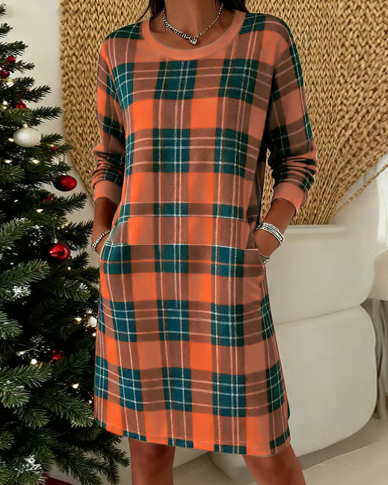 ALEX | CHECKERED SHIFT DRESS