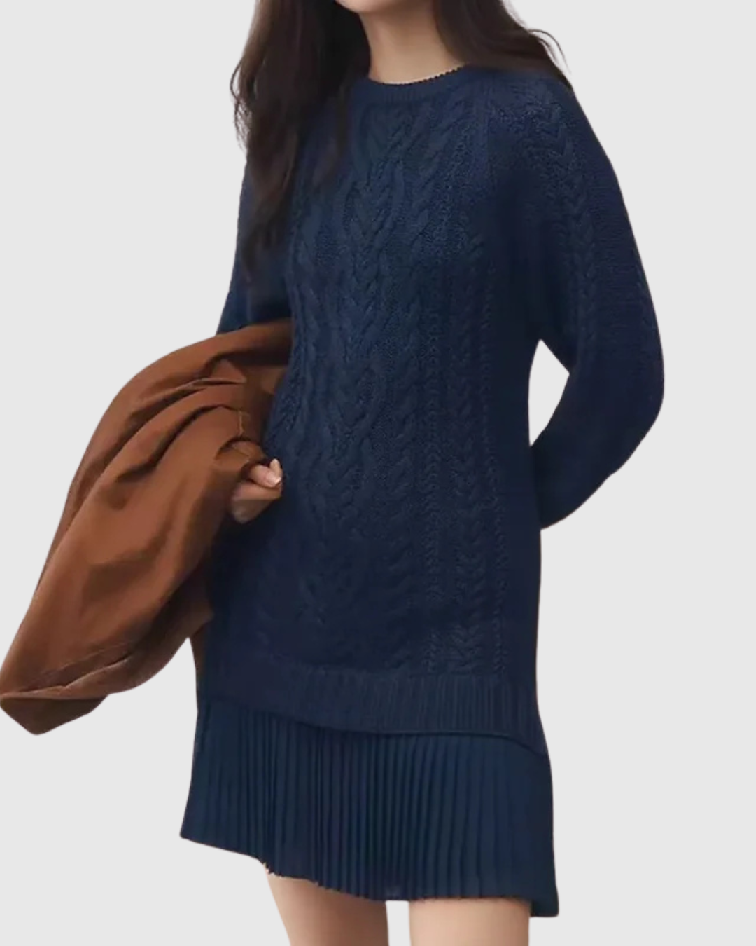 JADA | CABLE KNIT SWEATER DRESS