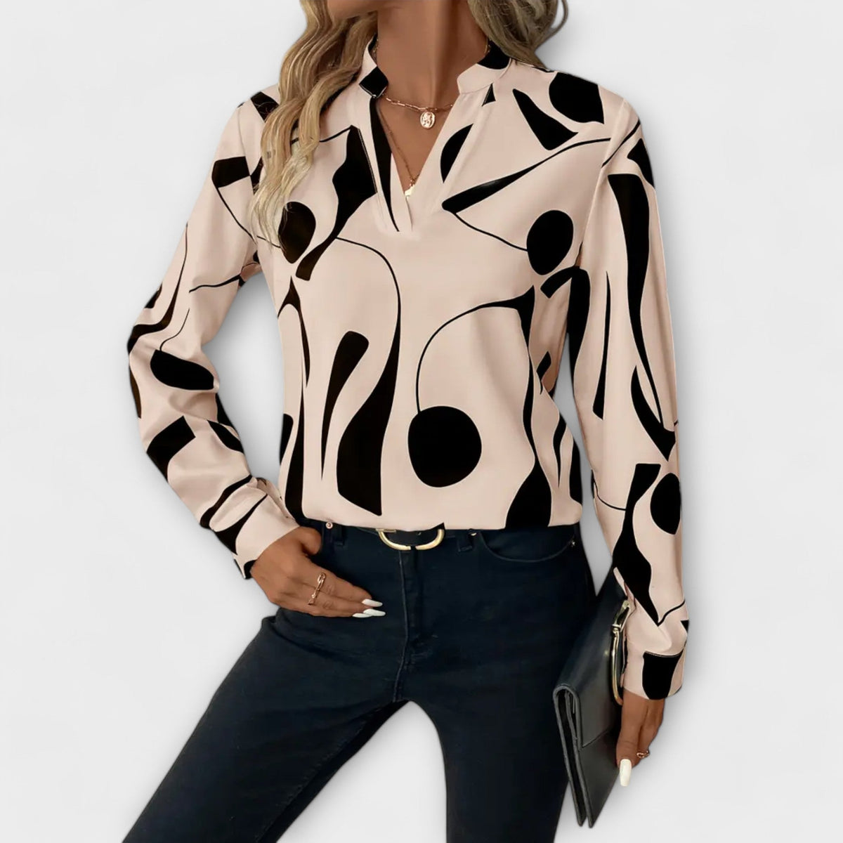 LARA | ABSTRACT PATTERN BLOUSE