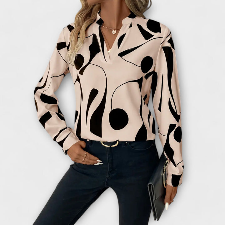 LARA | ABSTRACT PATTERN BLOUSE