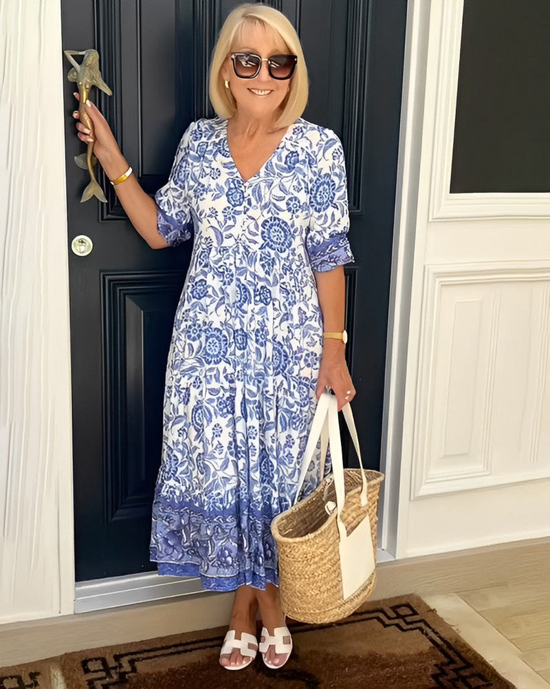 Harper | Graceful V-Neck Floral