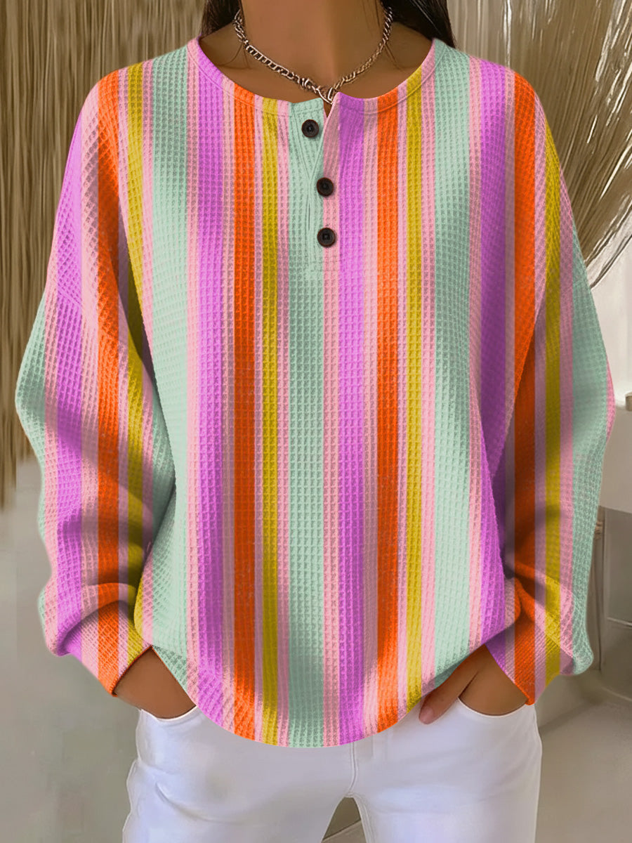 Mille | Colorful Stripes Knit Sweater