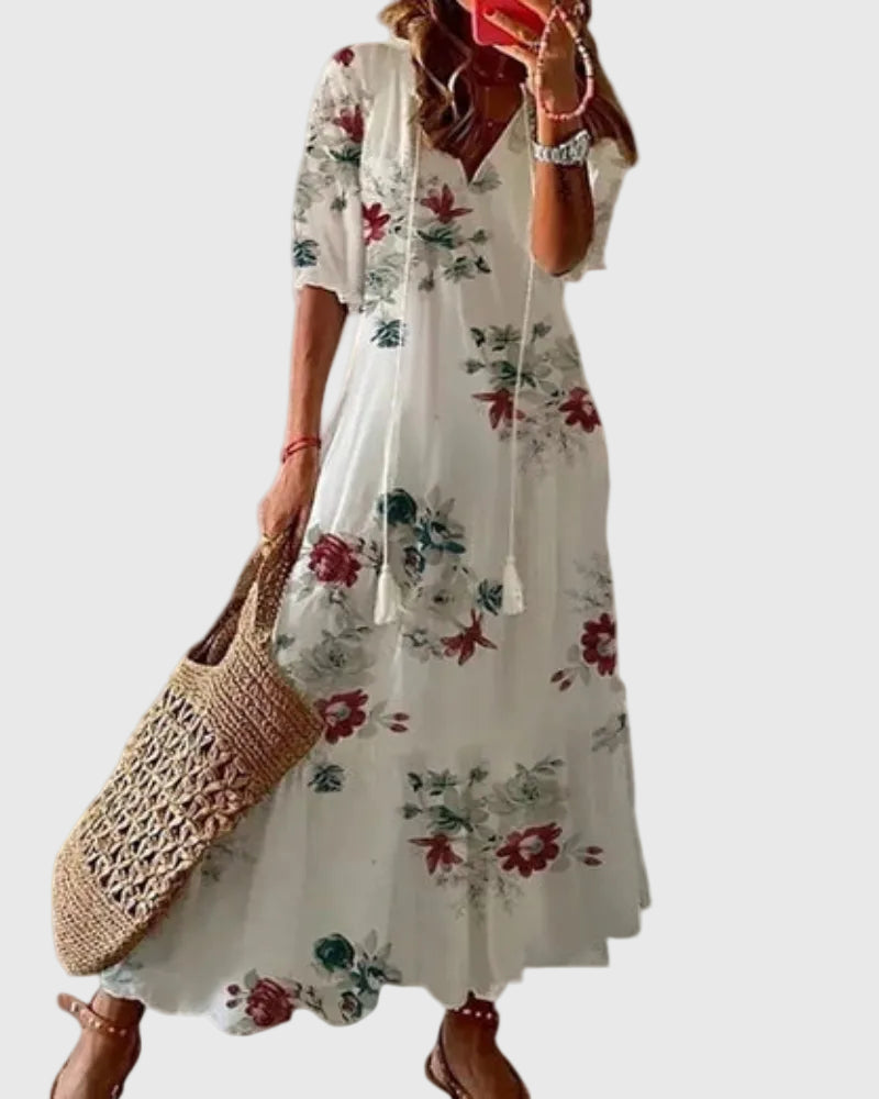 Abigail | Boho Vintage Summer Maxi Dress