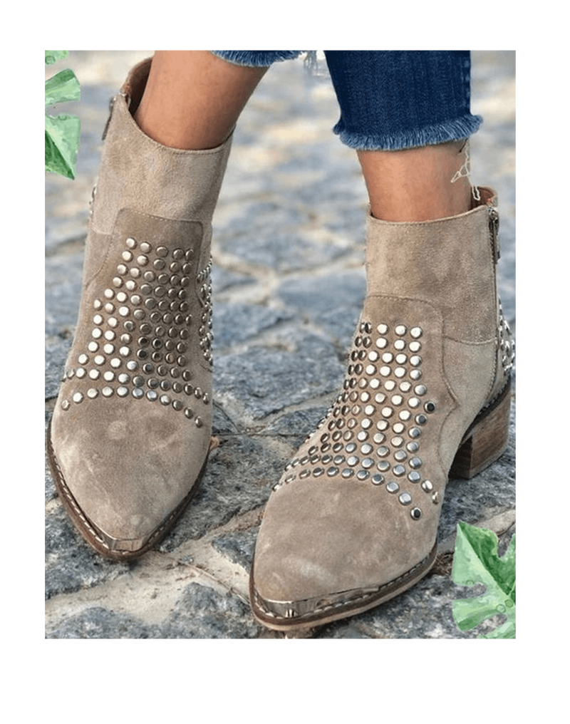 Sloane | Studded Edge Boots