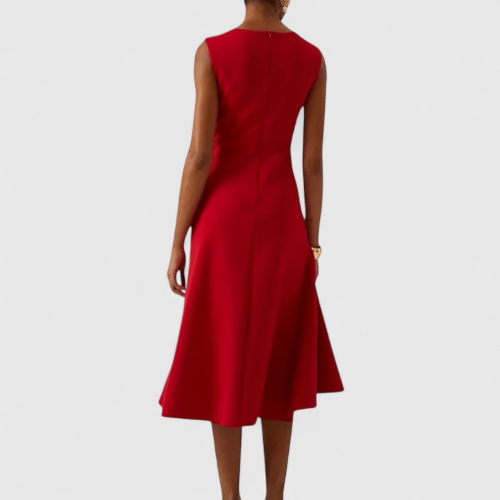 MICHELLE | DRAPED ASYMMETRIC DRESS