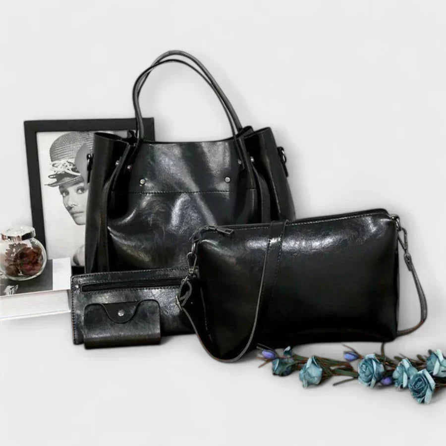 Olivia | 4-Piece Vintage Bag Set