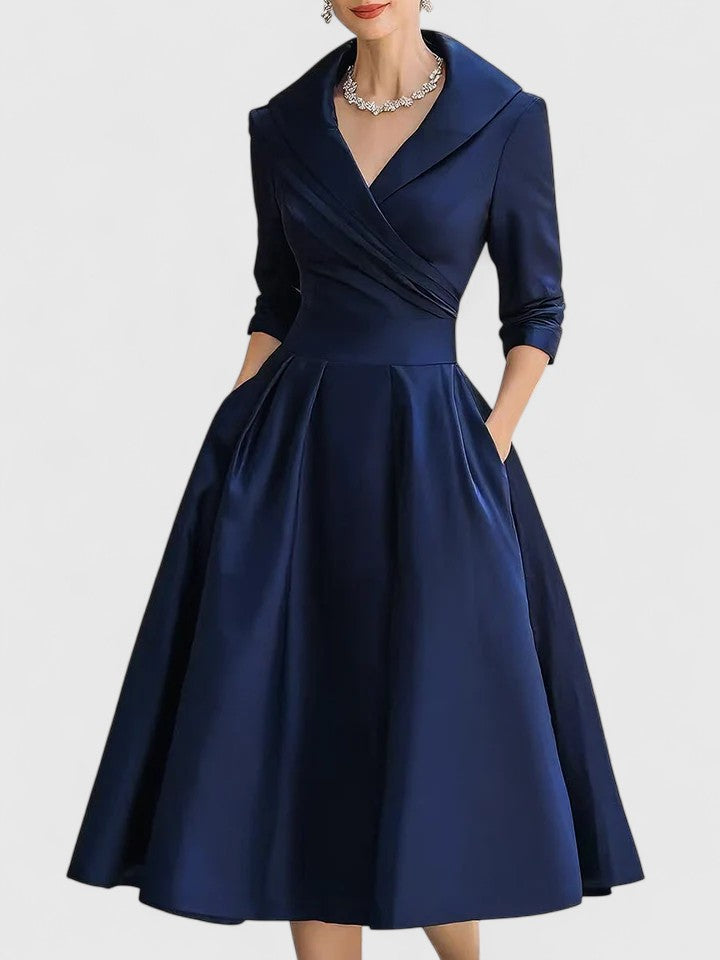 SARAH | SATIN MIDI DRESS