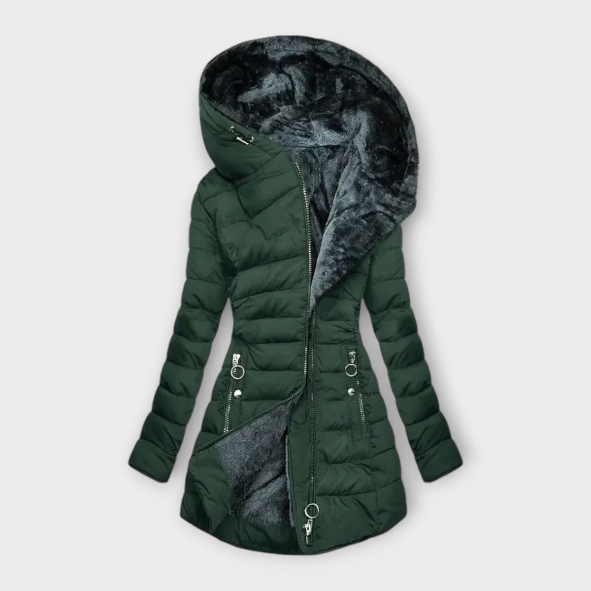 FREYA | FAUX FUR PUFFER COAT