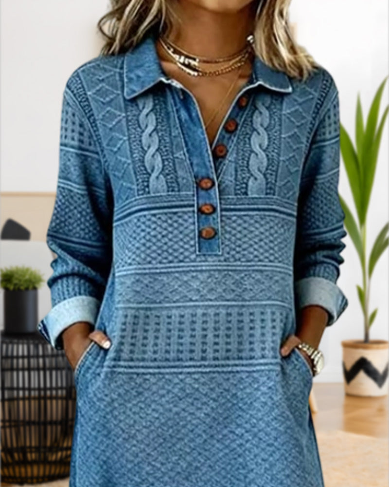 Evelyn | Half-Button Dress