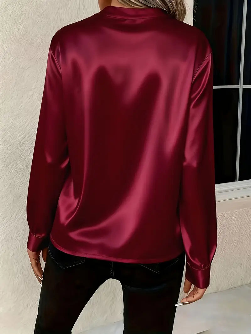SOPHIA | WRINKLE-RESISTANT V-NECK BLOUSE