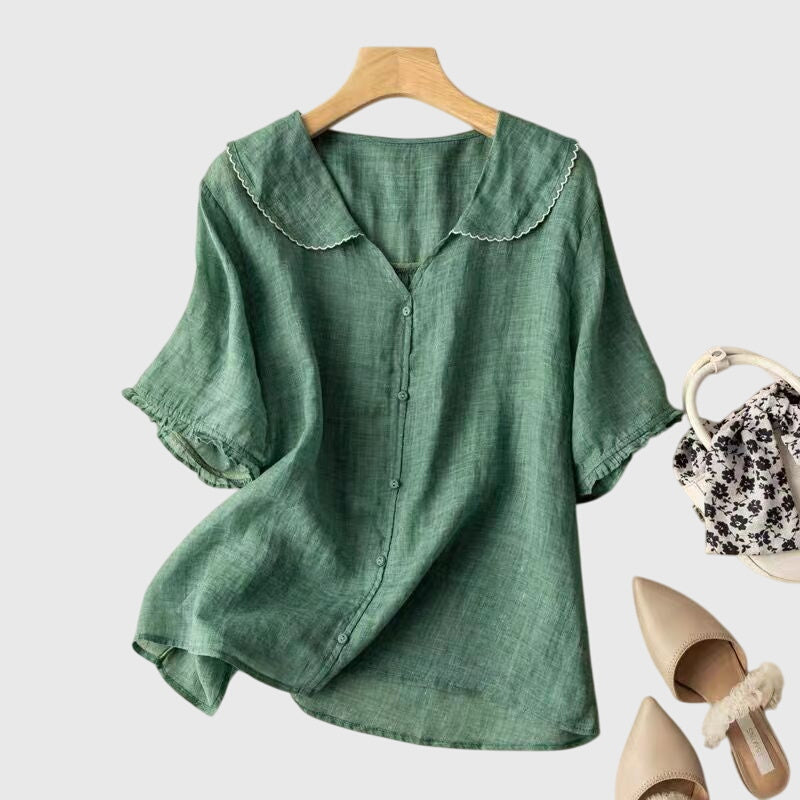 ADELE | LIGHTWEIGHT STRAIGHT-CUT BLOUSE