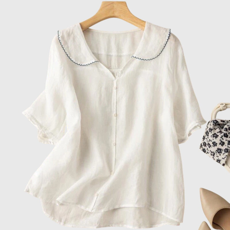 ADELE | LIGHTWEIGHT STRAIGHT-CUT BLOUSE