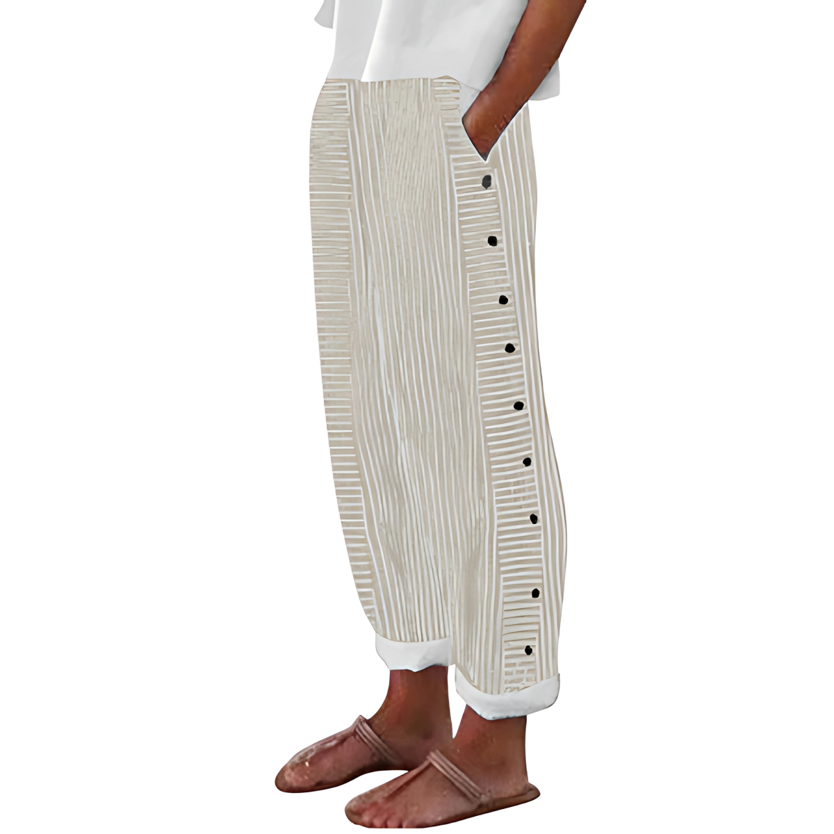 Ariel | Stylish Summer Striped Pants