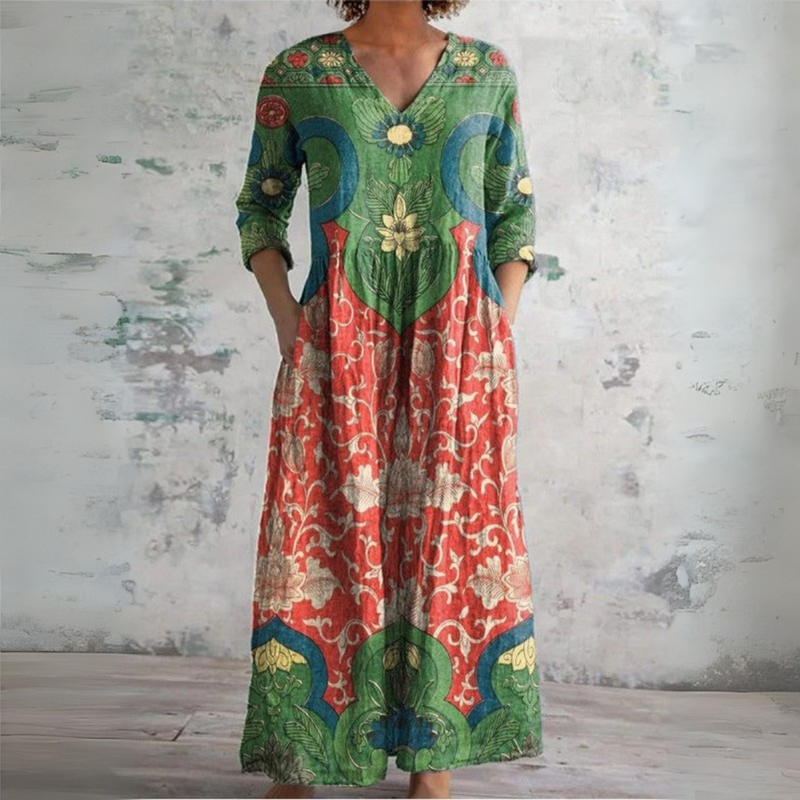 Victoria | Vintage Floral Maxi Dress