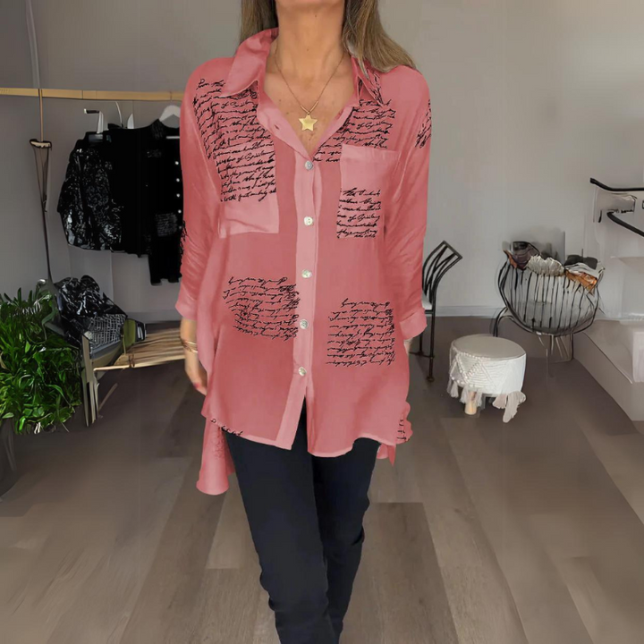 Genevieve | Stylish Button-Up Shirt