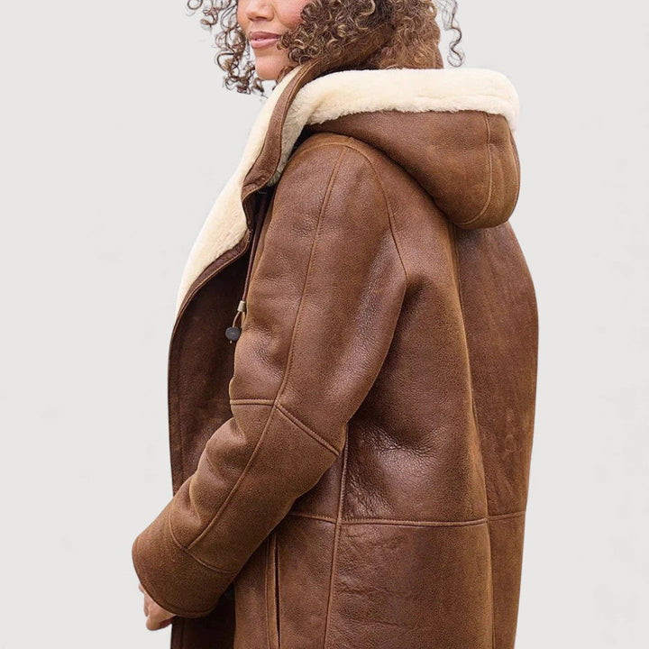 Claudia | Classic Shearling Long Coat