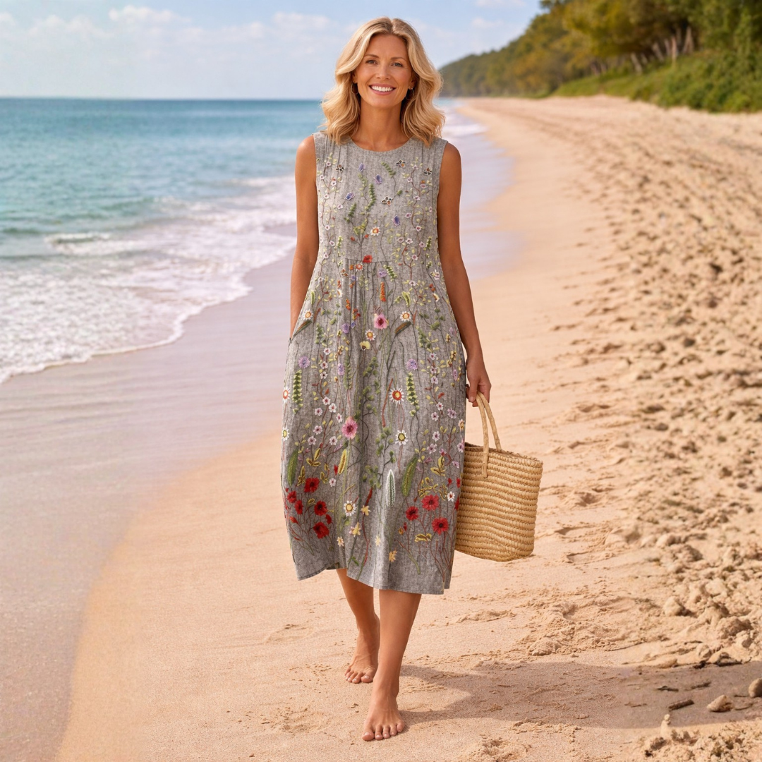 Evelyn | Wildflower Midi Dress