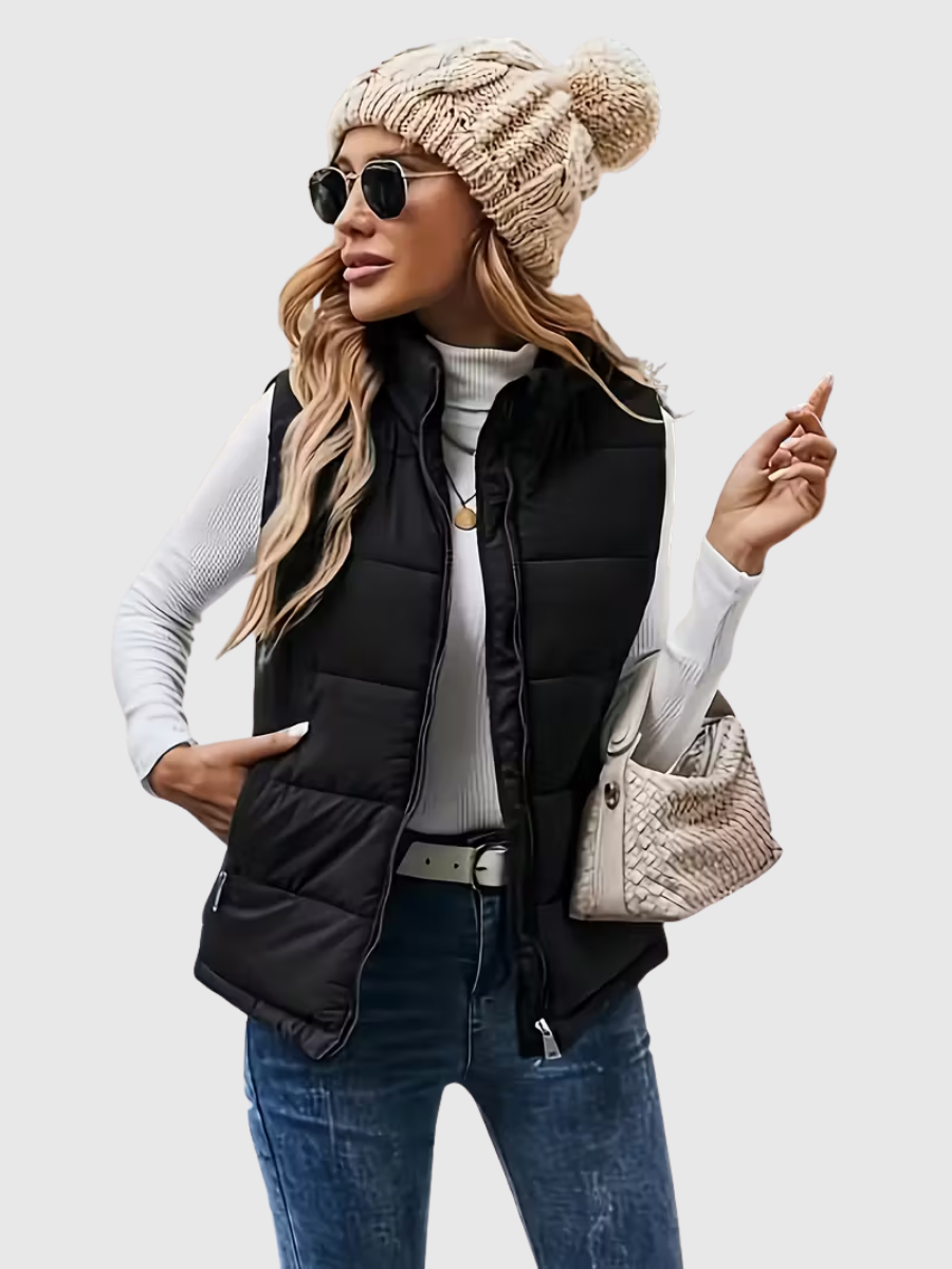 Ivy | Stand-Up Collar Padded Vest