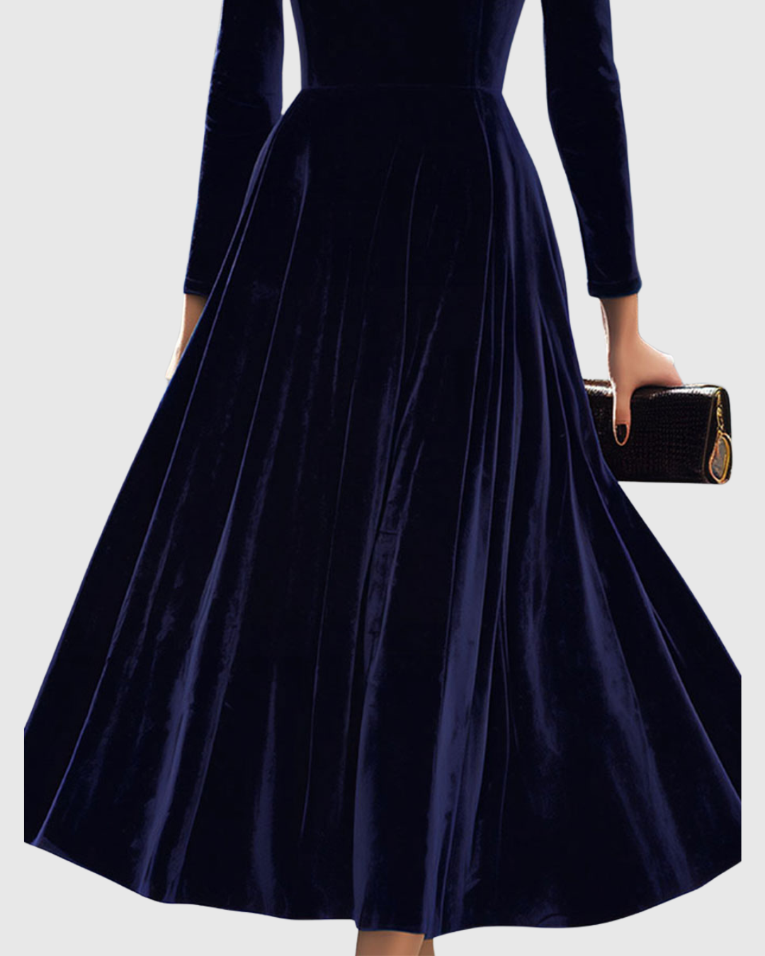 HELENA | VELVET MIDI DRESS