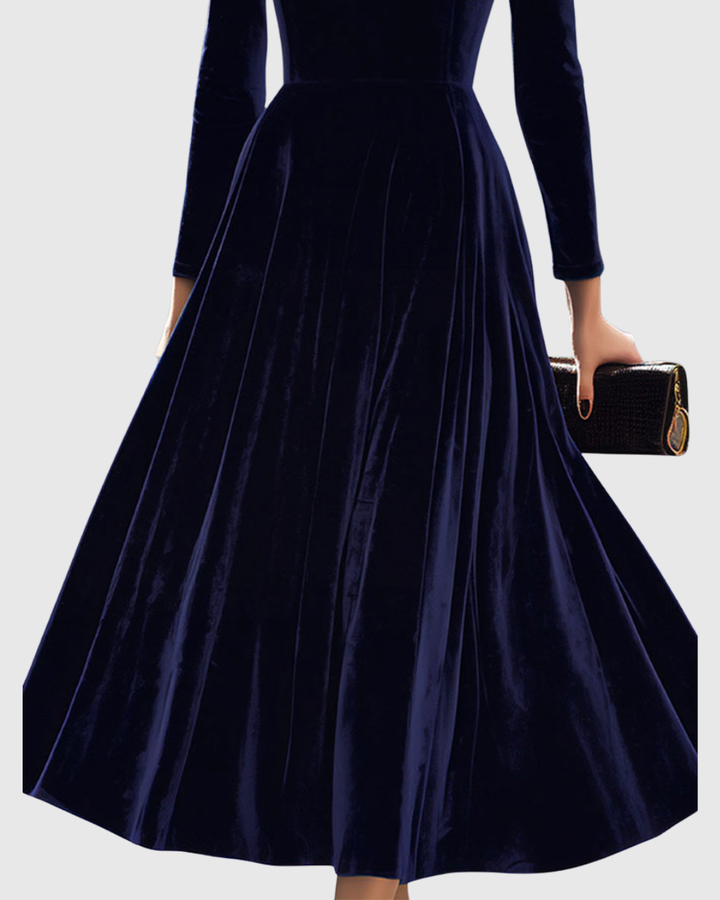 HELENA | VELVET MIDI DRESS