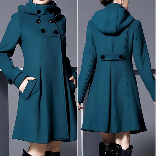 Adella | Elegant Hooded Pocket Jacket
