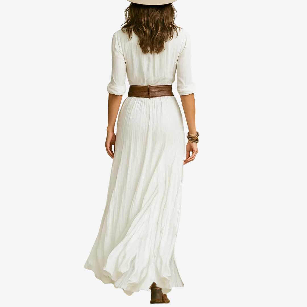 SABINE | BELTED MAXI DRESS