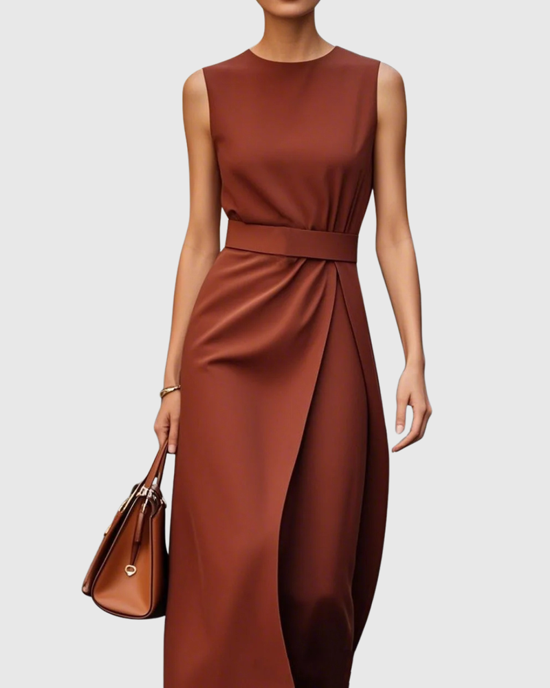 SOFIA | DRAPED MIDI DRESS