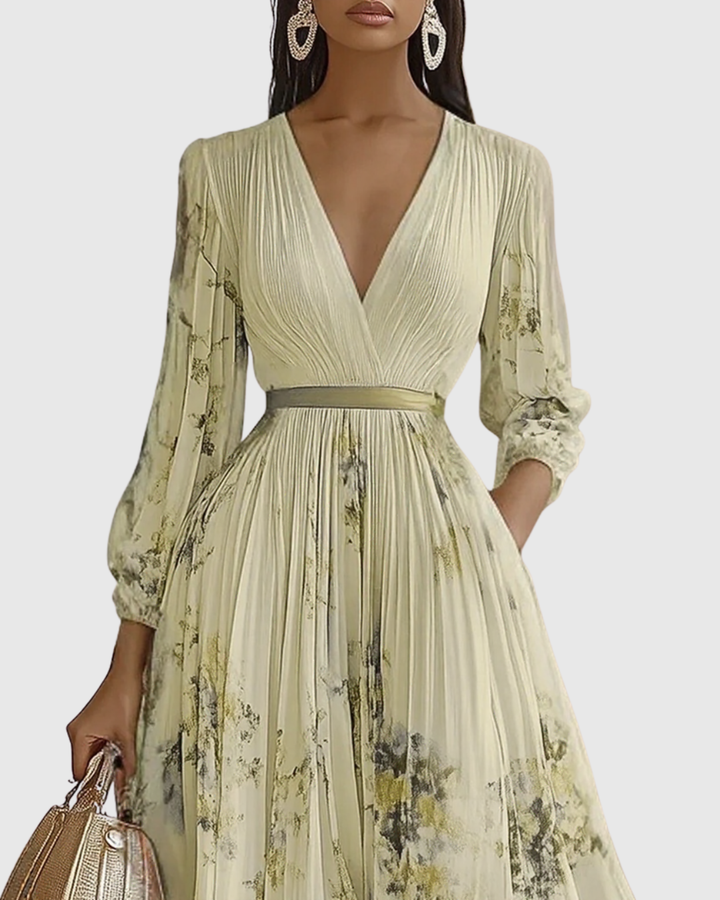 SUSANNA | PLEATED MAXI DRESS