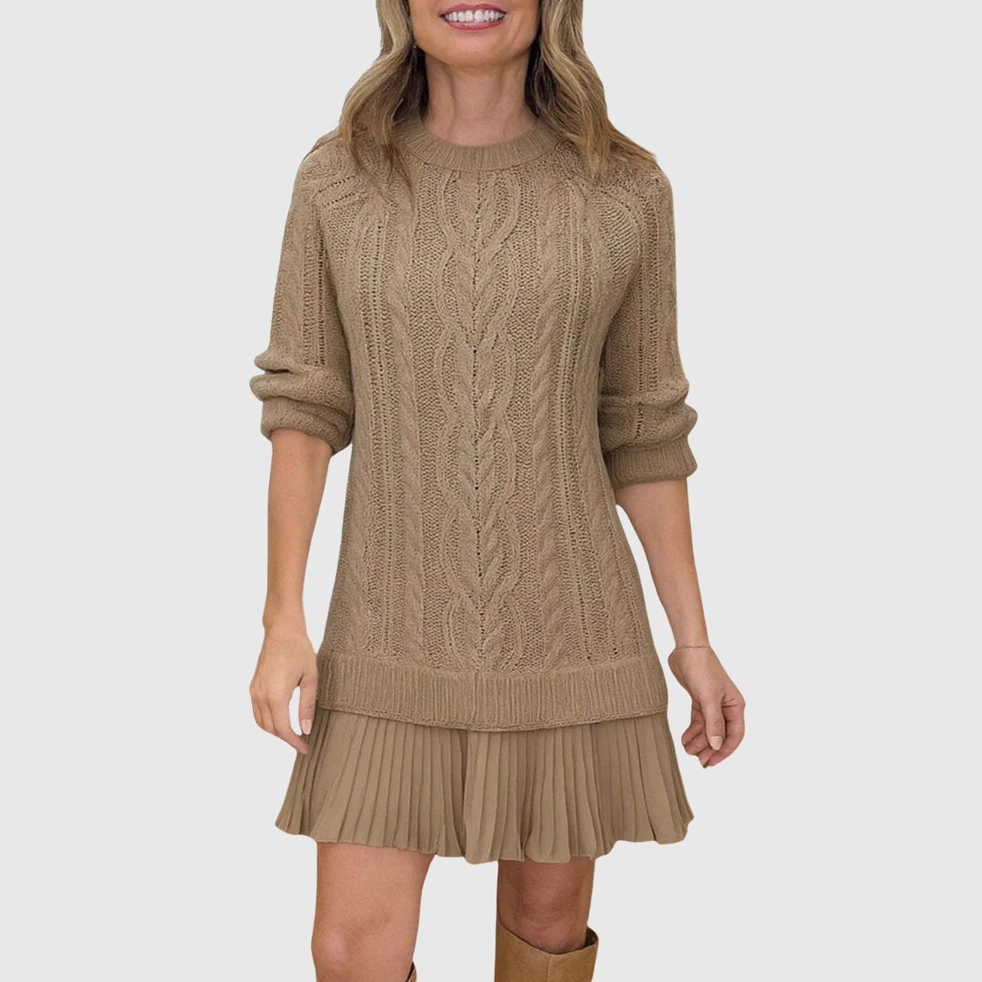 JADA | CABLE KNIT SWEATER DRESS