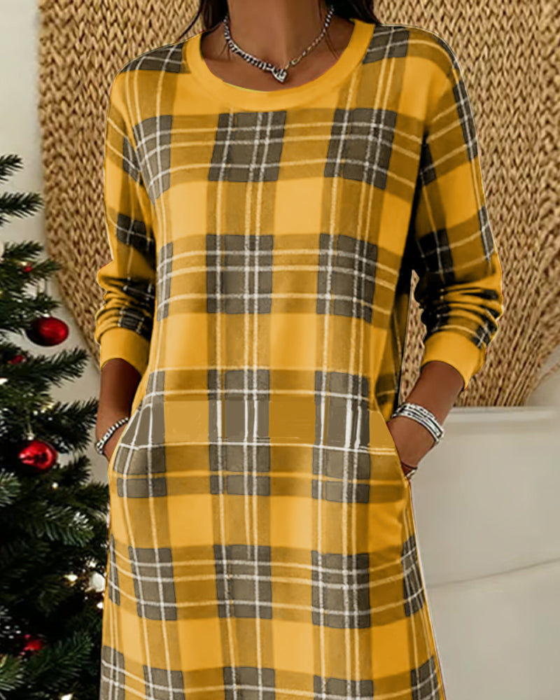 ALEX | CHECKERED SHIFT DRESS