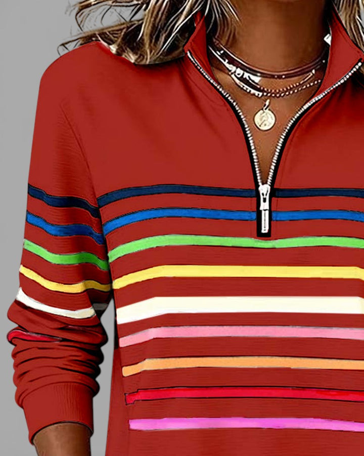 Cassie | Elegant Half-Zip Sweatshirt