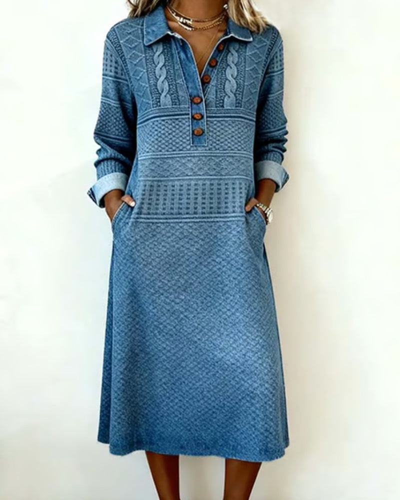 Evelyn | Half-Button Dress