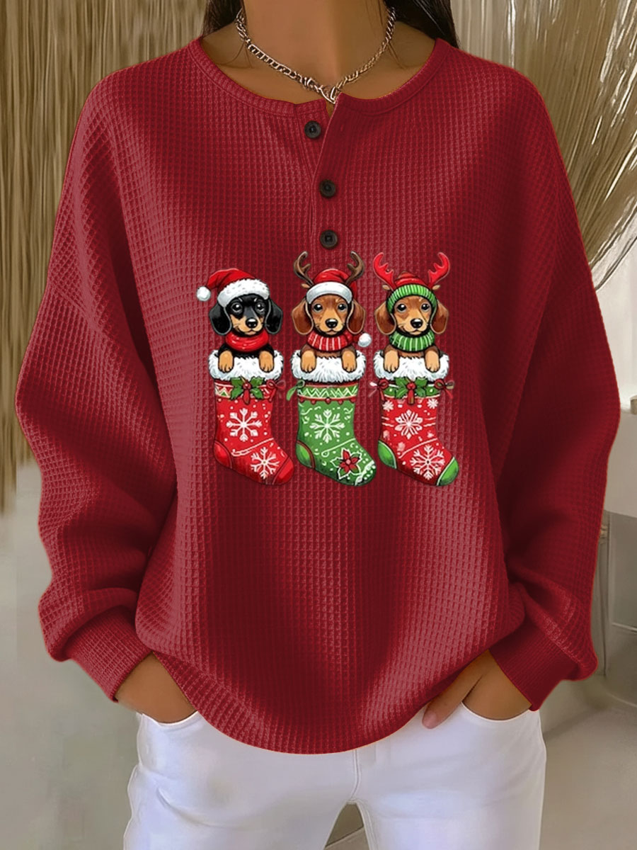 Grethe | Vintage Christmas Sweater Dog Design