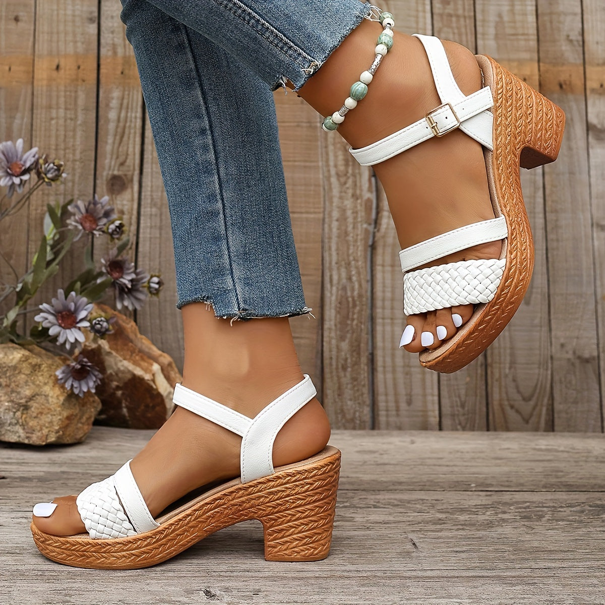 Delphine | Braided Sandals