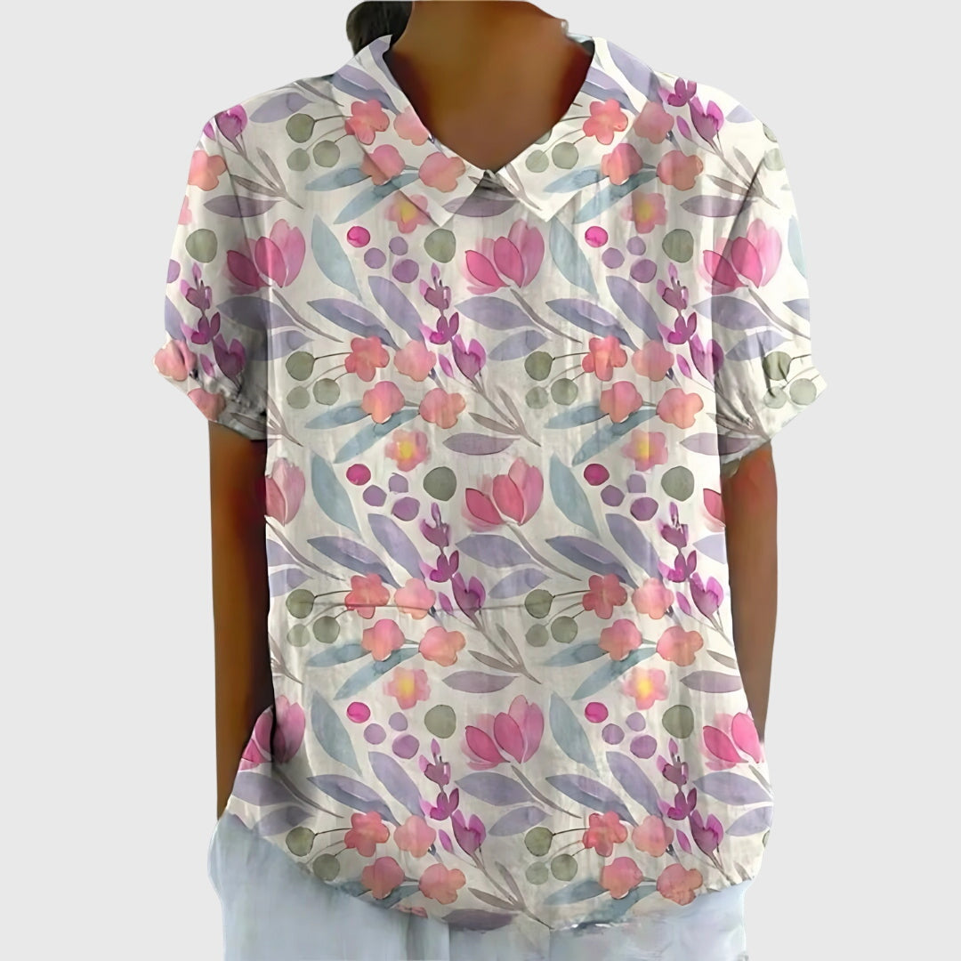 JENNA | LIGHTWEIGHT FLORAL BLOUSE