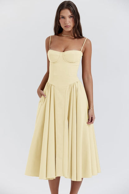BRIALLEN | STRUCTURED A-LINE DRESS