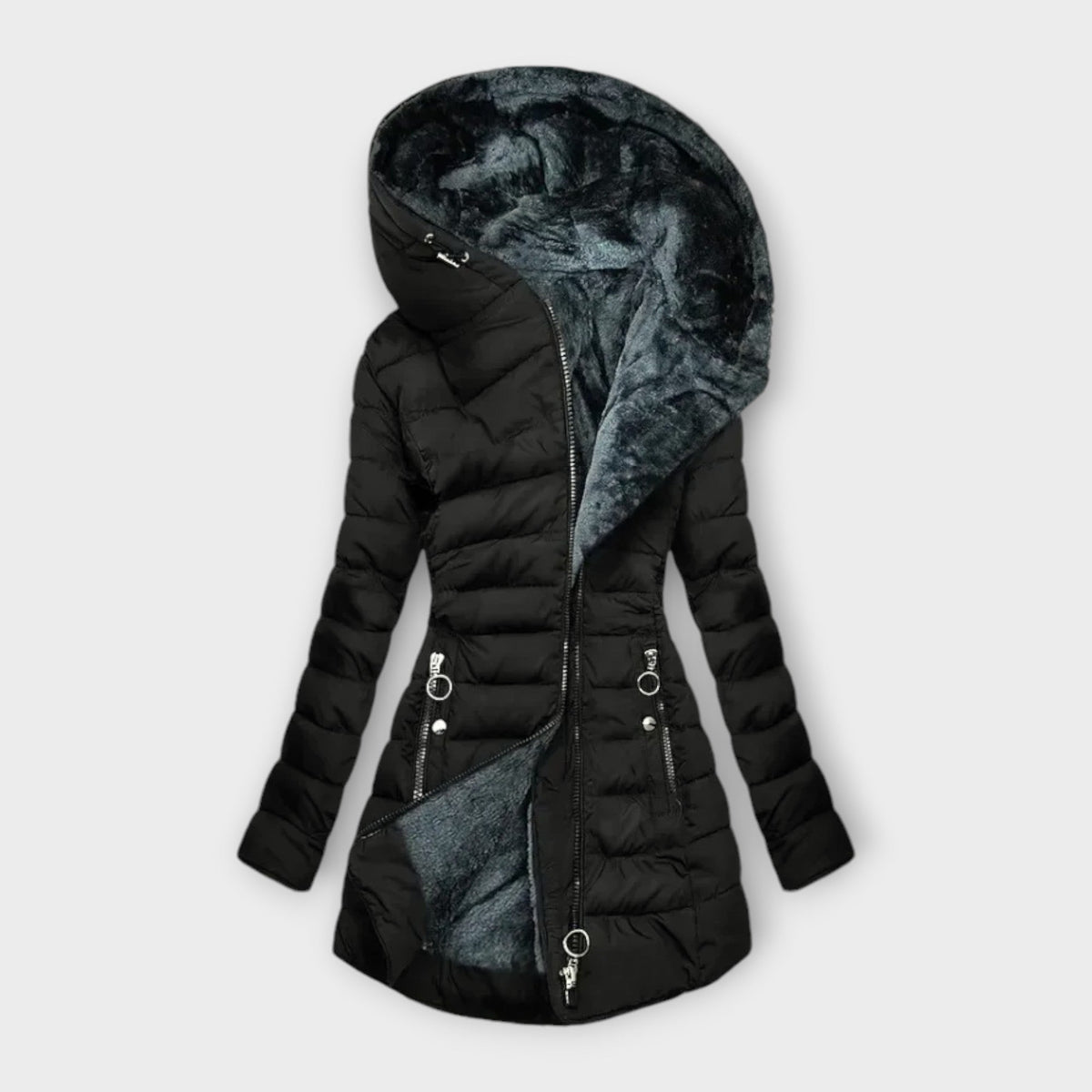 FREYA | FAUX FUR PUFFER COAT