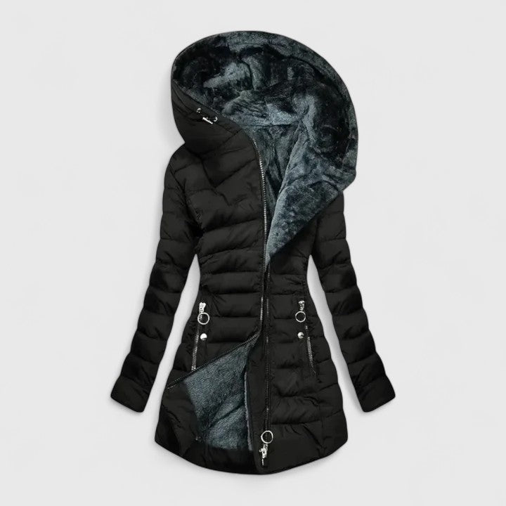 CASSIORA | COMFORTABLE FUR-LINED COAT