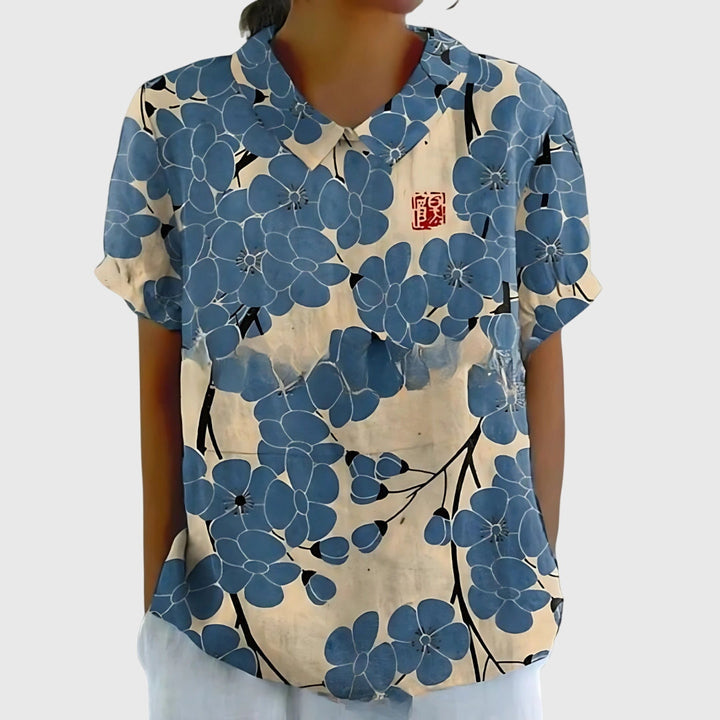 JENNA | LIGHTWEIGHT FLORAL BLOUSE