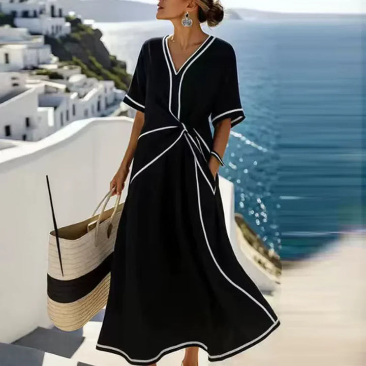 Delphine Elegant Flattering Dress