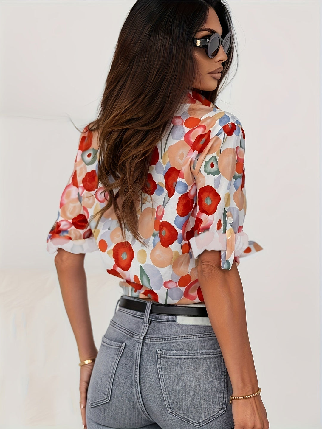 Charlotte | Colourful Floral Blouse