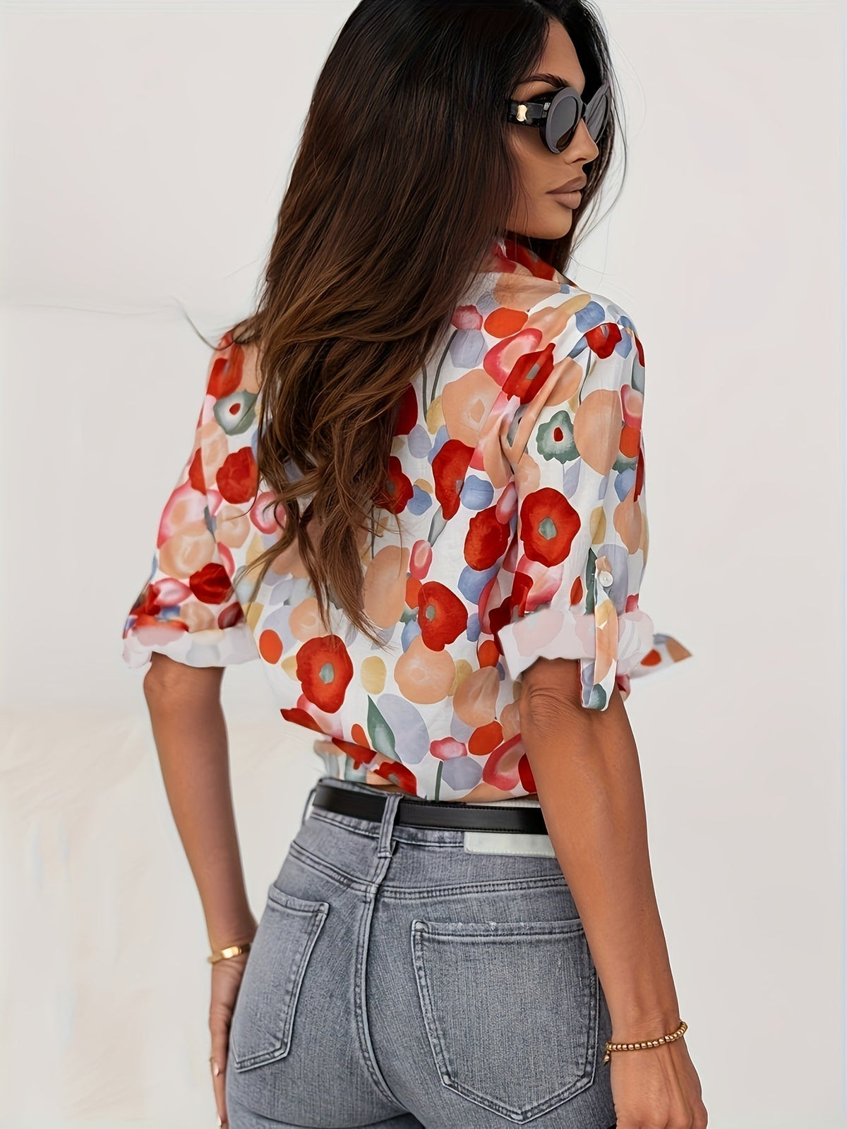 Charlotte | Colourful Floral Blouse