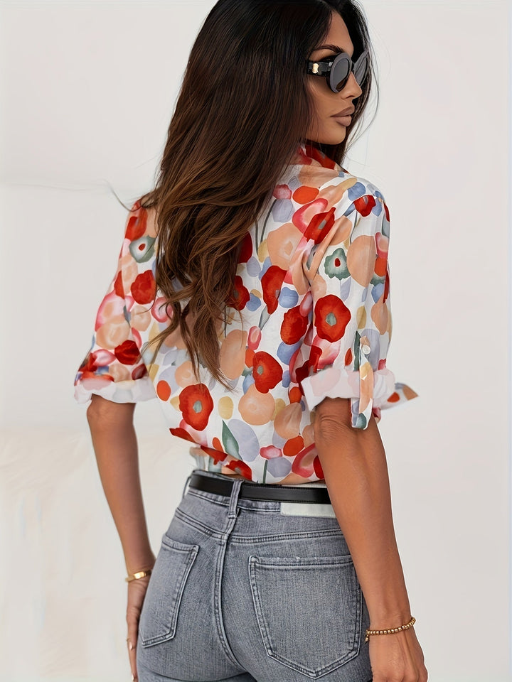 Charlotte | Colourful Floral Blouse
