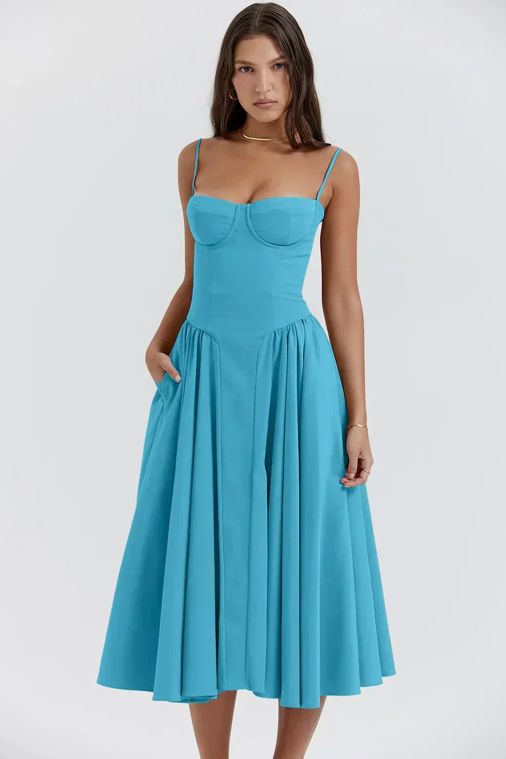 BRIALLEN | STRUCTURED A-LINE DRESS