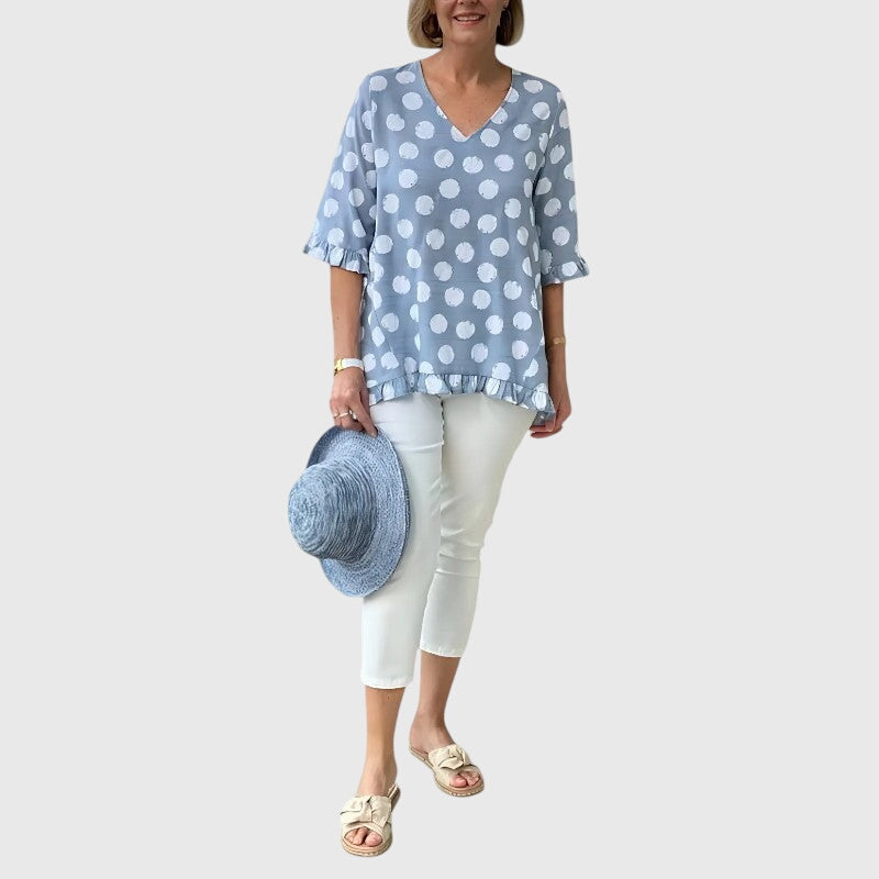 Anna | Blouse - Blue