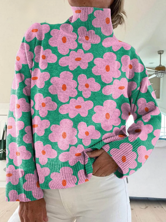Anna | Floral Knit Sweater