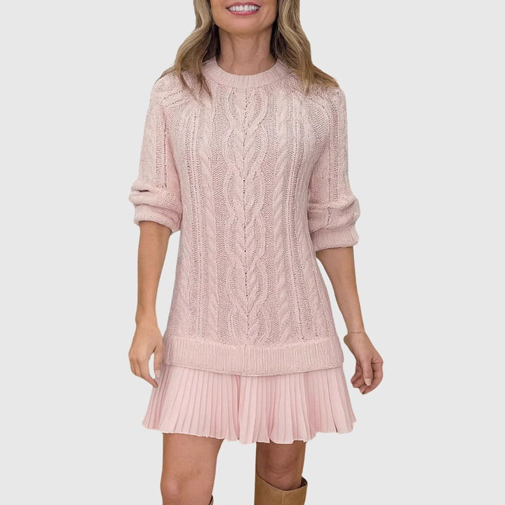 JADA | CABLE KNIT SWEATER DRESS