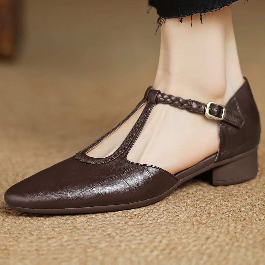 Emma | Leather Mary Janes