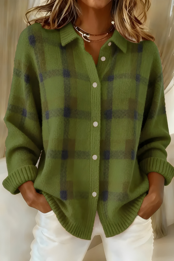 TESSA | CHECKED KNIT VEST